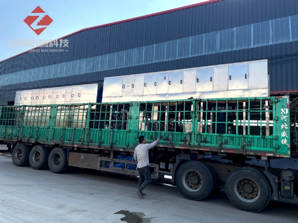 周轉(zhuǎn)箱翻轉(zhuǎn)瀝水一體機(jī)發(fā)貨實(shí)拍，不銹鋼桶清洗烘干一體機(jī)，雙通道料箱清洗烘干一體機(jī)發(fā)貨實(shí)拍